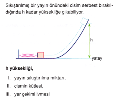 Enerjinin Korunumu 2 Test Sorular